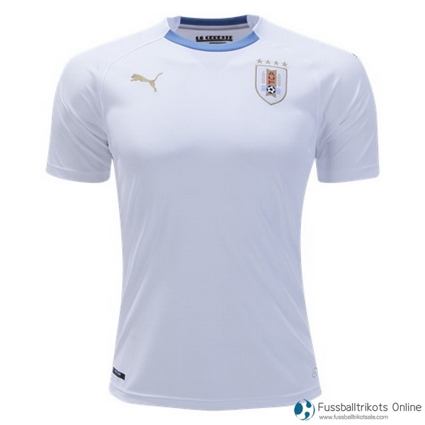 Uruguay Trikot Auswarts 2018 Weiß Fussballtrikots Günstig